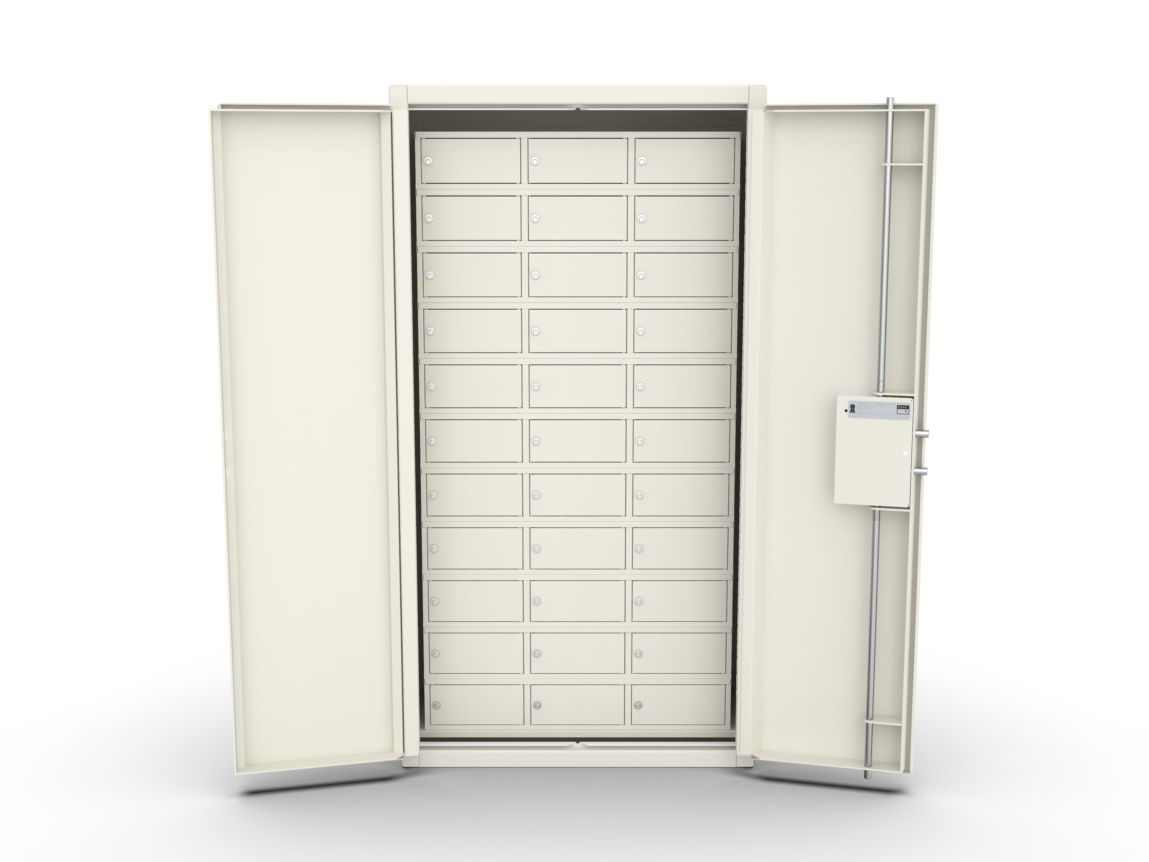 Reskal BM1220 - Armoire forte 349L - à clé - acier blanc