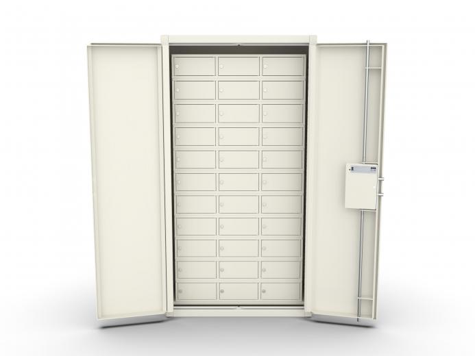 Armoire forte avec 33 compartiments