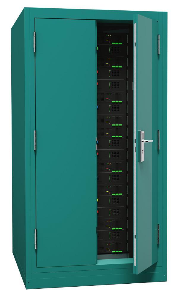 Baie informatique résistant au feu