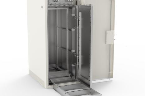 Armoire forte avec baie 19" homologuée selon OTAN Tempest 100 niveau A